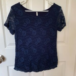 Lace design top